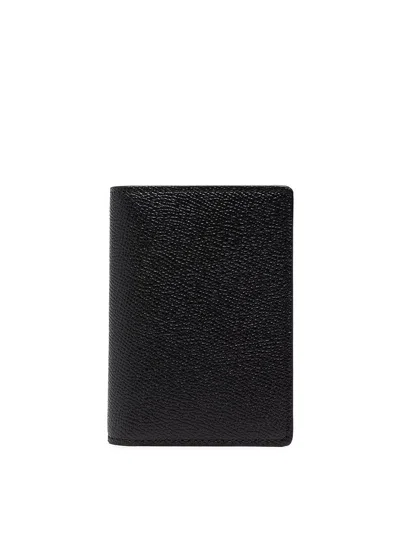 Maison Margiela Logo-print Leather Wallet In Black