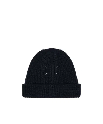 Maison Margiela Cashmere Beanie In Blue