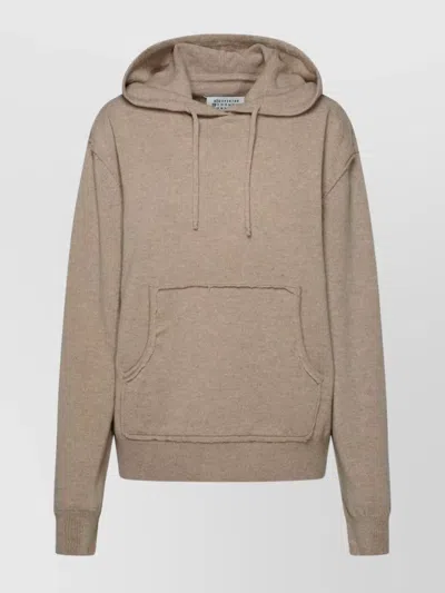 Maison Margiela Taupe Cashmere Blend Jumper In Cream