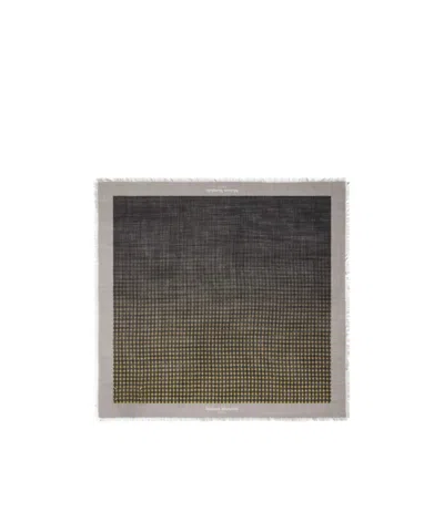 MAISON MARGIELA FRAYED-EDGE CHECKED SCARF