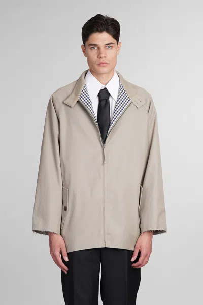 Maison Margiela Casual Jacket In Taupe Polyester