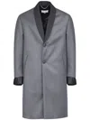 Maison Margiela Cavalry Layered Twill Coat In Grey