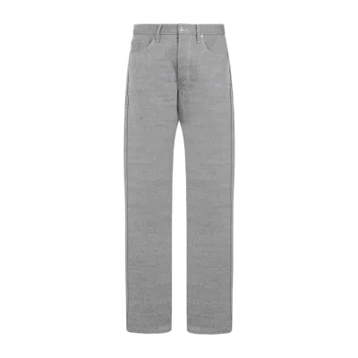 Maison Margiela Man Pants Black Size 32 Cotton, Polyester In Grey