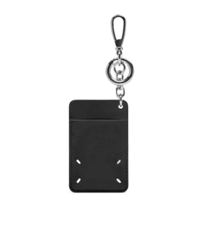 Maison Margiela Card Keyring In Blue