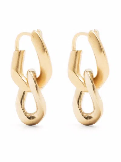 Maison Margiela Chain Earrings Accessories In Gold