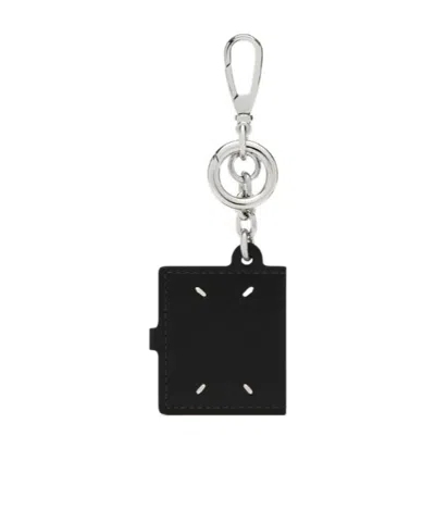 Maison Margiela Chain Keyring In Black