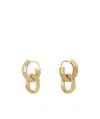 Maison Margiela Chain-link Earrings In Yellow