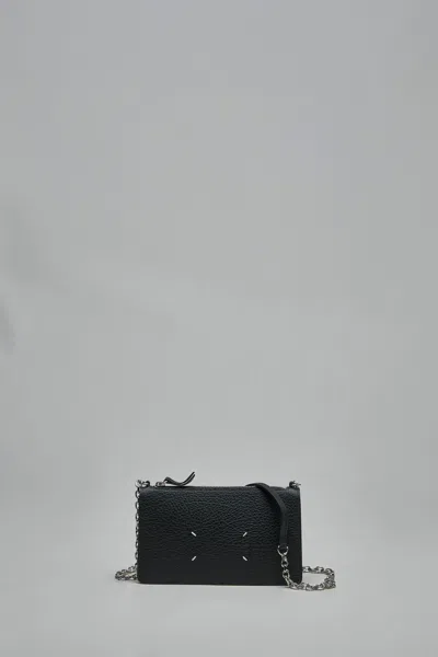 Maison Margiela Chain Link Zipped Wallet In Gold