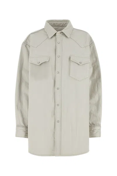 Maison Margiela Denim Shirt Jacket In White
