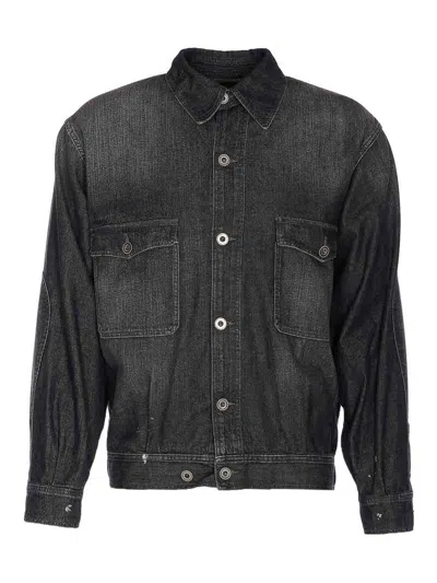Maison Margiela Denim Jacket In Black