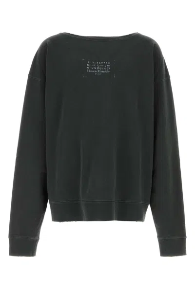 MAISON MARGIELA MAISON MARGIELA CHARCOAL COTTON SWEATSHIRT