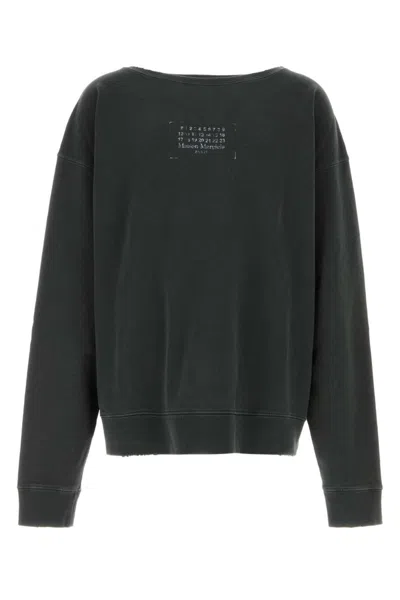 MAISON MARGIELA CHARCOAL COTTON SWEATSHIRT