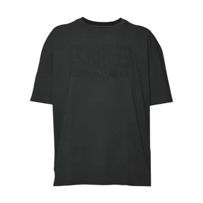 Maison Margiela Used Numeric Signature Mm6 T-shirt In Black