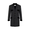 Maison Margiela Charcoal Gray Wool Long Jacket