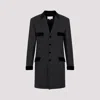 Maison Margiela Charcoal Gray Wool Long Jacket In Grey