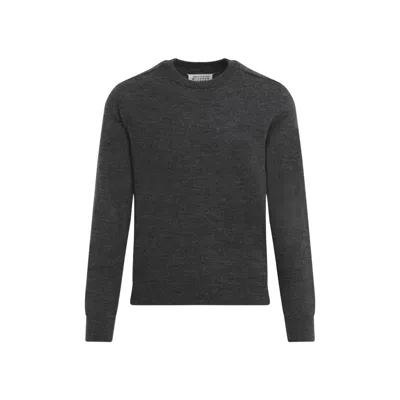 Maison Margiela Charcoal Grey Wool Crewneck