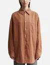 Maison Margiela Check Cotton Oversized Shirt In Red