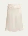 Maison Margiela Check Hybrid Midi Skirt In Dustymint