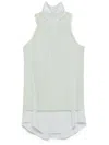 Maison Margiela Check-pattern Sleeveless Shirt In Green