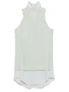 Maison Margiela Check-pattern Sleeveless Shirt In Green