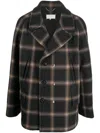 MAISON MARGIELA CHECK-PATTERN WOOL COAT