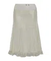 Maison Margiela Anonymity Of The Lining Skirt Woman Aloe And Beige In Green