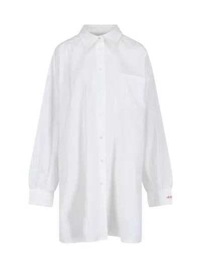 Maison Margiela Chemisier Dress In White