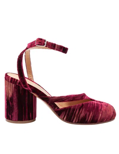 MAISON MARGIELA MAISON MARGIELA CHENILLE TABI SANDALS WITH ASYMMETRICAL STRAP