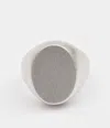 Maison Margiela Chevalier Ring Unisex Polished Palladio
