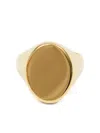 Maison Margiela Chevaliere Signet Ring In Gold