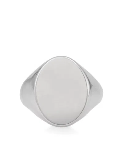 Maison Margiela Chevaliere-signet Ring In Metallic