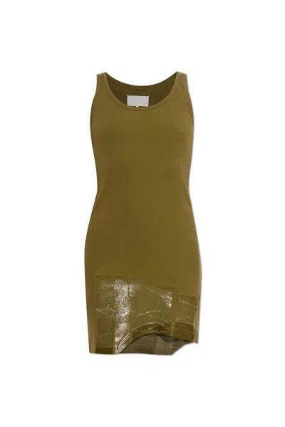 Maison Margiela Chic Cotton Mini Dress In Green