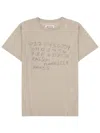 Maison Margiela Number Print Graphic Relaxed Fit T Shirt In Neutral