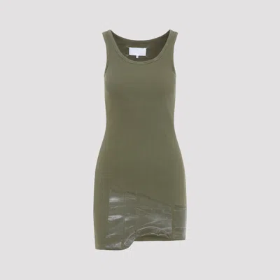 Maison Margiela Chic Women's Mini Dress In Green