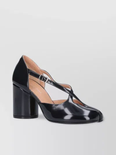 Maison Margiela Chunky Heel Round Toe Pumps