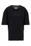 Maison Margiela Classic Black T-shirt With Round Neckline And Short Sleeves