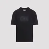 Maison Margiela Classic Black T-shirt With Round Neckline And Short Sleeves In Black