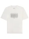 Maison Margiela Neutrals Scattered Numbers Rectangular Cotton T-shirt In White