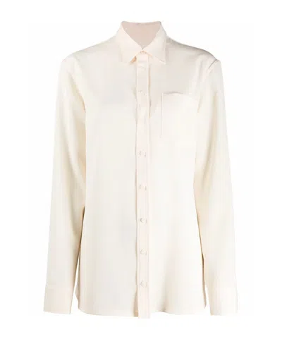 Maison Margiela Classic Plain Shirt In White