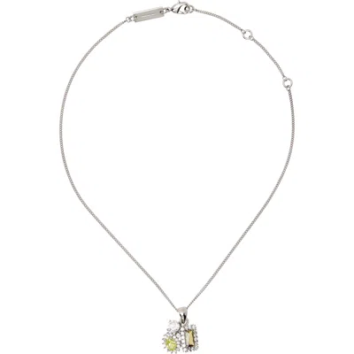 Maison Margiela Cluster Pendant Necklace In Transparent