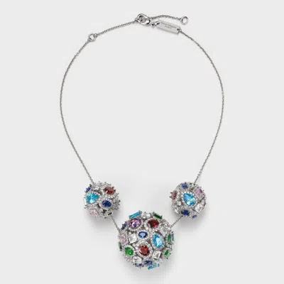 Maison Margiela Cluster Show Spheres Necklace Unisex Polished Palladio In Metallic