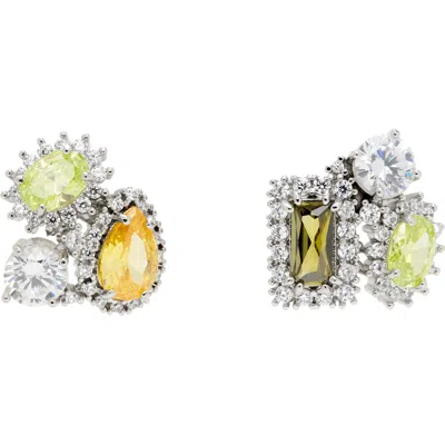 Maison Margiela Cluster Stud Earrings In Multi