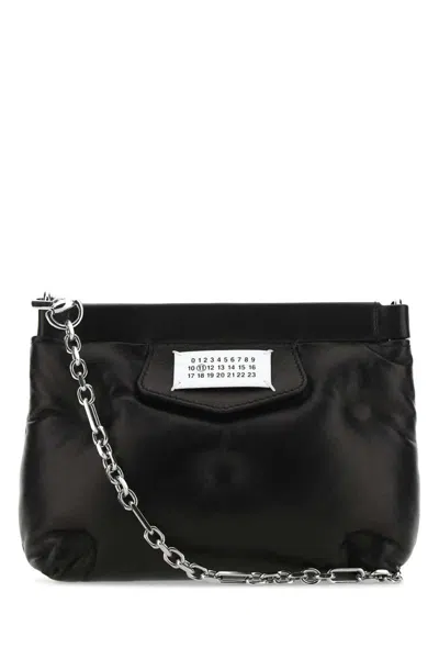 Maison Margiela Nappa Leather Red Carpet Clutch In Black