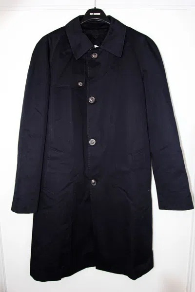 Pre-owned Maison Margiela Coat With Removable Lining 50 In Navy