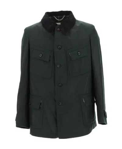 Maison Margiela Coated Waxed Jacket In Black