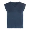 Maison Margiela Basket Stitch Sweatshirt In Blue