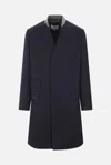 Maison Margiela Men's Wool Coat In Blue