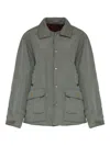 Maison Margiela Plaid Lining Sport Jacket In Green