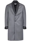 Maison Margiela Cavalry Layered Twill Coat In Grey
