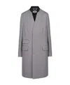 Maison Margiela Collarless Tailored Coat In Gray